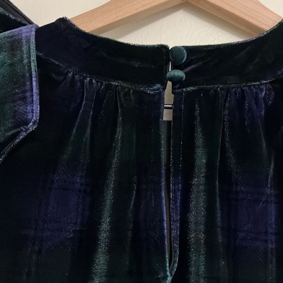 Vineyard Vines Velvet Plaid Bow Top - Picture 6 of 9